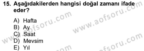 Kültürlerarası İletişim Dersi 2012 - 2013 Yılı (Vize) Ara Sınav Soruları 15. Soru