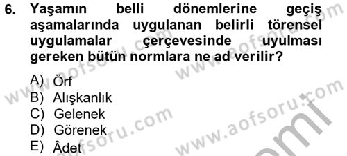 Kültürlerarası İletişim Dersi 2012 - 2013 Yılı (Vize) Ara Sınav Soruları 6. Soru
