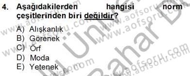 Kültürlerarası İletişim Dersi 2012 - 2013 Yılı (Final) Dönem Sonu Sınav Soruları 4. Soru