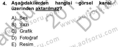 Kültürlerarası İletişim Dersi 2013 - 2014 Yılı (Final) Dönem Sonu Sınav Soruları 4. Soru