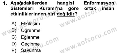 Kültürlerarası İletişim Dersi 2015 - 2016 Yılı Tek Ders Sınav Soruları 1. Soru