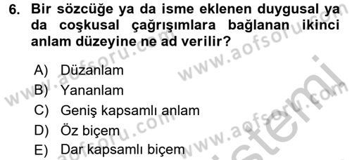 Kültürlerarası İletişim Dersi 2016 - 2017 Yılı 3 Ders Sınav Soruları 6. Soru