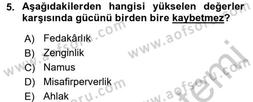 Kültürlerarası İletişim Dersi 2016 - 2017 Yılı (Vize) Ara Sınav Soruları 5. Soru
