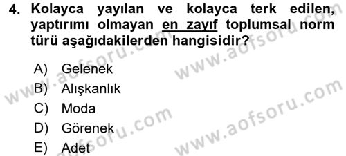 Kültürlerarası İletişim Dersi 2016 - 2017 Yılı (Final) Dönem Sonu Sınav Soruları 4. Soru