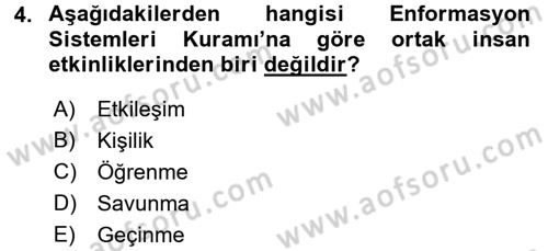 Kültürlerarası İletişim Dersi 2018 - 2019 Yılı 3 Ders Sınav Soruları 4. Soru