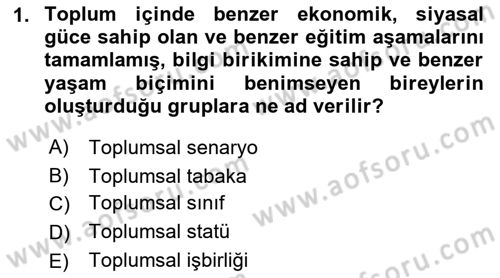 Kültürlerarası İletişim Dersi 2018 - 2019 Yılı Yaz Okulu Sınav Soruları 1. Soru
