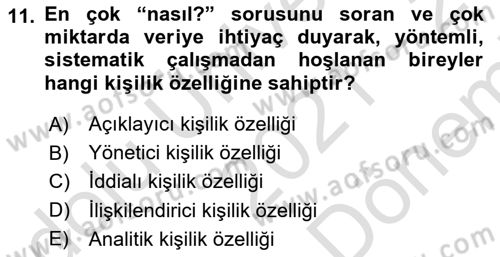 Kültürlerarası İletişim Dersi 2021 - 2022 Yılı (Final) Dönem Sonu Sınav Soruları 11. Soru