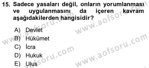 Kültürlerarası İletişim Dersi 2021 - 2022 Yılı Yaz Okulu Sınav Soruları 15. Soru