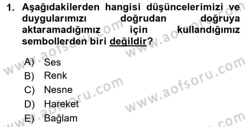 Kültürlerarası İletişim Dersi 2023 - 2024 Yılı Yaz Okulu Sınav Soruları 1. Soru