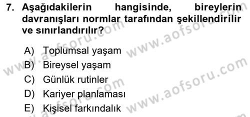 Kültürlerarası İletişim Dersi 2024 - 2025 Yılı (Vize) Ara Sınav Soruları 7. Soru