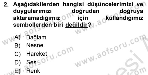 Kültürlerarası İletişim Dersi 2024 - 2025 Yılı Yaz Okulu Sınav Soruları 2. Soru