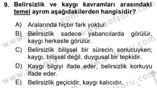 Kültürlerarası İletişim Dersi 2025 - 2026 Yılı (Vize) Ara Sınav Soruları 9. Soru