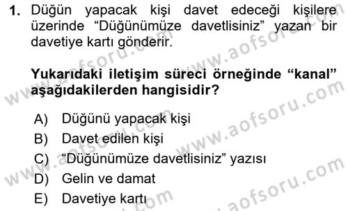 Kültürlerarası İletişim Dersi 2025 - 2026 Yılı (Final) Dönem Sonu Sınav Soruları 1. Soru