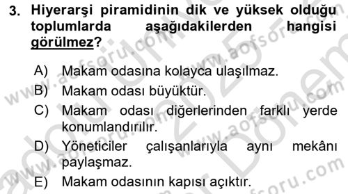 Kültürlerarası İletişim Dersi 2025 - 2026 Yılı (Final) Dönem Sonu Sınav Soruları 3. Soru