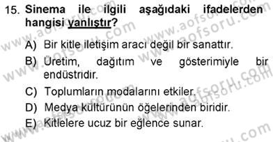 Toplum ve İletişim Dersi Ara Sınavı Deneme Sınav Soruları 15. Soru