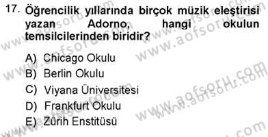 Toplum ve İletişim Dersi Ara Sınavı Deneme Sınav Soruları 17. Soru