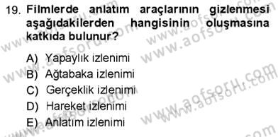 Toplum ve İletişim Dersi Ara Sınavı Deneme Sınav Soruları 19. Soru
