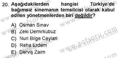 Toplum ve İletişim Dersi 2012 - 2013 Yılı (Vize) Ara Sınav Soruları 20. Soru
