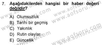 Toplum ve İletişim Dersi Ara Sınavı Deneme Sınav Soruları 7. Soru