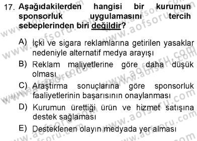 Toplum ve İletişim Dersi 2012 - 2013 Yılı (Final) Dönem Sonu Sınav Soruları 17. Soru