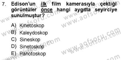 Toplum ve İletişim Dersi 2012 - 2013 Yılı (Final) Dönem Sonu Sınav Soruları 7. Soru