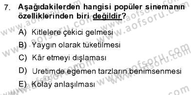 Toplum ve İletişim Dersi 2013 - 2014 Yılı (Final) Dönem Sonu Sınav Soruları 7. Soru