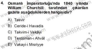 Toplum ve İletişim Dersi 2013 - 2014 Yılı Tek Ders Sınav Soruları 4. Soru