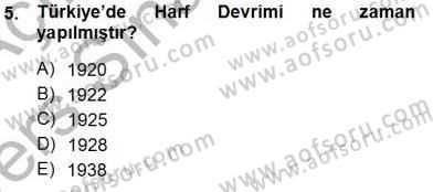 Toplum ve İletişim Dersi 2013 - 2014 Yılı Tek Ders Sınav Soruları 5. Soru