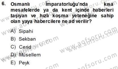 Toplum ve İletişim Dersi 2013 - 2014 Yılı Tek Ders Sınav Soruları 6. Soru