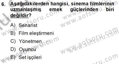 Toplum ve İletişim Dersi 2014 - 2015 Yılı (Final) Dönem Sonu Sınav Soruları 6. Soru