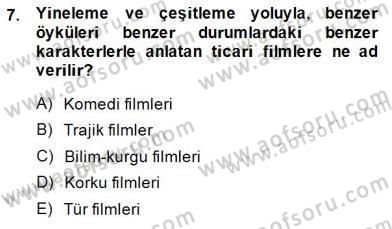Toplum ve İletişim Dersi 2014 - 2015 Yılı (Final) Dönem Sonu Sınav Soruları 7. Soru