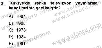 Toplum ve İletişim Dersi 2014 - 2015 Yılı (Final) Dönem Sonu Sınav Soruları 8. Soru