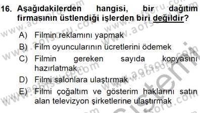 Toplum ve İletişim Dersi 2015 - 2016 Yılı (Vize) Ara Sınav Soruları 16. Soru