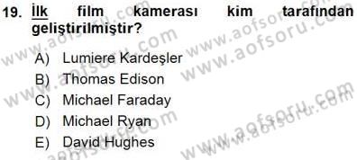 Toplum ve İletişim Dersi 2015 - 2016 Yılı (Vize) Ara Sınav Soruları 19. Soru