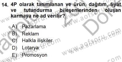 Toplum ve İletişim Dersi 2015 - 2016 Yılı (Final) Dönem Sonu Sınav Soruları 14. Soru