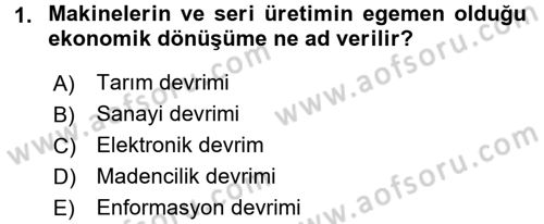 Toplum ve İletişim Dersi Ara Sınavı Deneme Sınav Soruları 1. Soru
