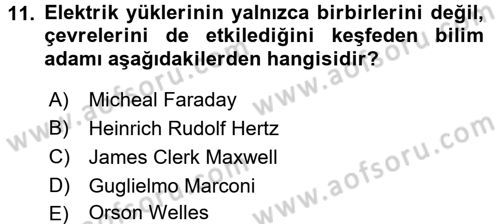 Toplum ve İletişim Dersi Ara Sınavı Deneme Sınav Soruları 11. Soru