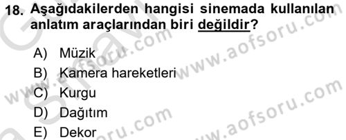 Toplum ve İletişim Dersi Ara Sınavı Deneme Sınav Soruları 18. Soru