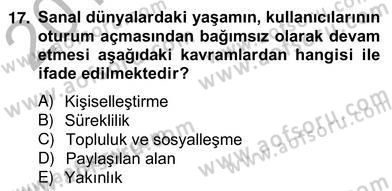 Dijital İletişim ve Yeni Medya Dersi 2012 - 2013 Yılı (Vize) Ara Sınav Soruları 17. Soru