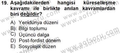 Dijital İletişim ve Yeni Medya Dersi 2013 - 2014 Yılı Tek Ders Sınav Soruları 19. Soru