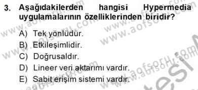 Dijital İletişim ve Yeni Medya Dersi 2014 - 2015 Yılı (Vize) Ara Sınav Soruları 3. Soru