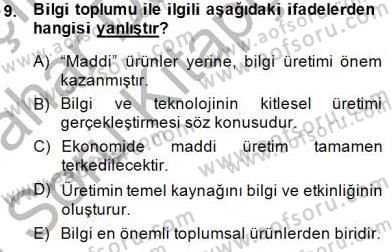 Dijital İletişim ve Yeni Medya Dersi 2014 - 2015 Yılı (Vize) Ara Sınav Soruları 9. Soru