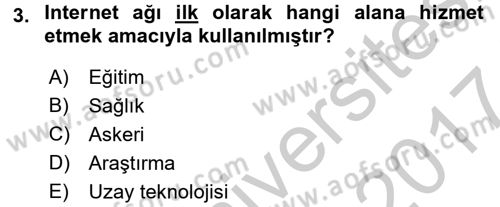Dijital İletişim ve Yeni Medya Dersi 2016 - 2017 Yılı (Vize) Ara Sınav Soruları 3. Soru