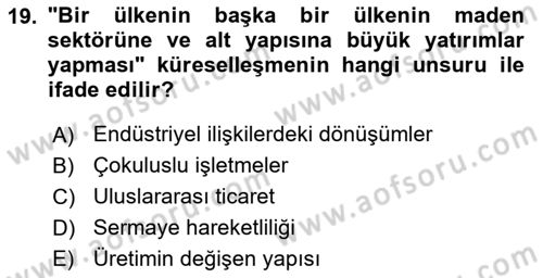 Dijital İletişim ve Yeni Medya Dersi 2016 - 2017 Yılı (Final) Dönem Sonu Sınav Soruları 19. Soru