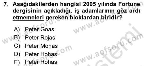 Dijital İletişim ve Yeni Medya Dersi 2016 - 2017 Yılı (Final) Dönem Sonu Sınav Soruları 7. Soru