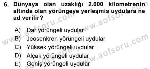 Dijital İletişim ve Yeni Medya Dersi 2017 - 2018 Yılı 3 Ders Sınav Soruları 6. Soru