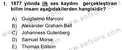 Dijital İletişim ve Yeni Medya Dersi 2017 - 2018 Yılı (Vize) Ara Sınav Soruları 1. Soru