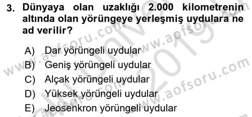 Dijital İletişim ve Yeni Medya Dersi 2018 - 2019 Yılı 3 Ders Sınav Soruları 3. Soru