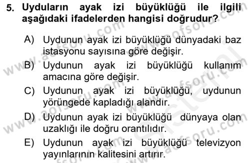 Dijital İletişim ve Yeni Medya Dersi 2018 - 2019 Yılı (Vize) Ara Sınav Soruları 5. Soru