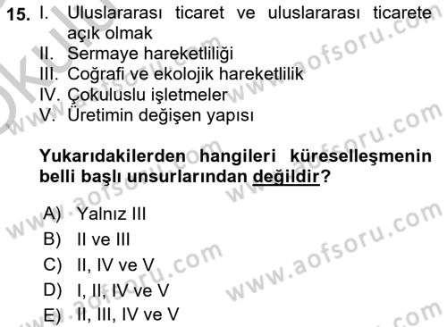 Dijital İletişim ve Yeni Medya Dersi 2018 - 2019 Yılı Yaz Okulu Sınav Soruları 15. Soru